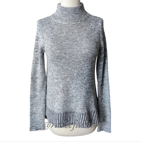 ANTHROPOLOGIE Rosie Neira Greystone Mock Neck Sweater S - Picture 1 of 11